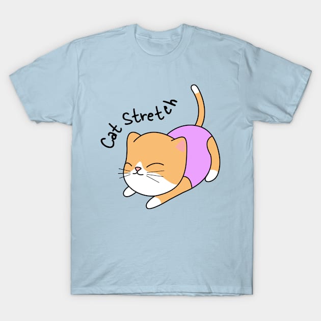 Cat Stretch T-Shirt by gymtots
